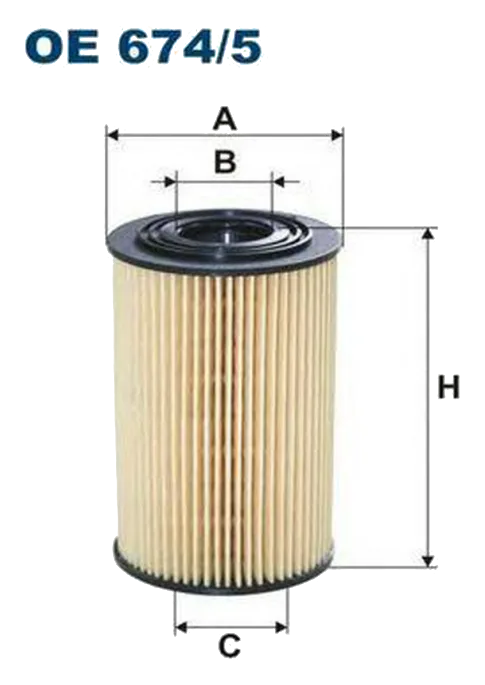 Масляный фильтр Filtron OE674/5 (вставка)