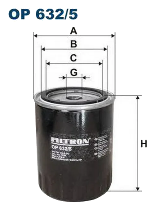 Масляный фильтр Filtron OP632/5